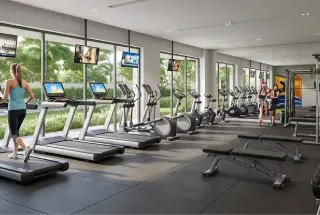 Gymnasium at BARCA at Godrej MSR City